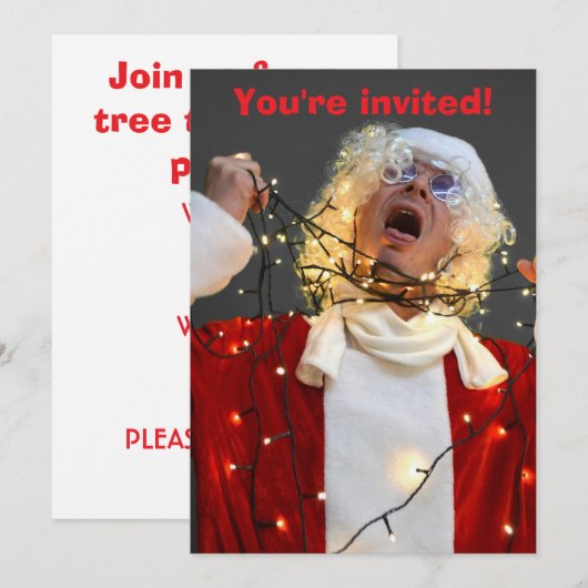 UITNODIGING VOOR EEN BOOMKNIPFEEST (Voorkant / Achterkant)