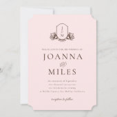  uitnodiging voor een botanische bruiloft (Voorkant)