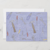 Uitnodiging voor een bouwpartij met foto (Achterkant)