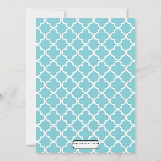 uitnodiging voor een bridal (Achterkant)