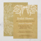  uitnodiging voor een bridale douche (Voorkant / Achterkant)