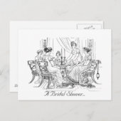  uitnodiging voor een bridale douche (Voorkant / Achterkant)