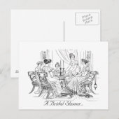  uitnodiging voor een bridale douche briefkaart (Voorkant / Achterkant)