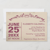  uitnodiging voor een bridale douche | champagne (Achterkant)