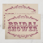  uitnodiging voor een bridale douche | champagne (Voorkant / Achterkant)