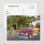 uitnodiging voor een  Briefkaart (Voorkant / Achterkant)