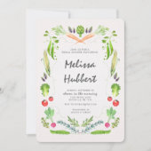 Uitnodiging voor een bruids keukendouche (Voorkant)