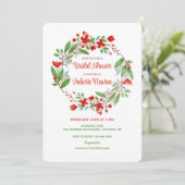 Uitnodiging voor een Bruidsmeisjesfeest met Natuur (Staand voorkant)