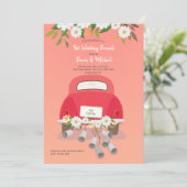 Uitnodiging voor een bruidsontbijt na de bruiloft (Staand voorkant)