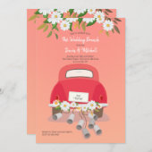Uitnodiging voor een bruidsontbijt na de bruiloft (Voorkant / Achterkant)
