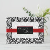 uitnodiging voor een bruiloft (Staand voorkant)