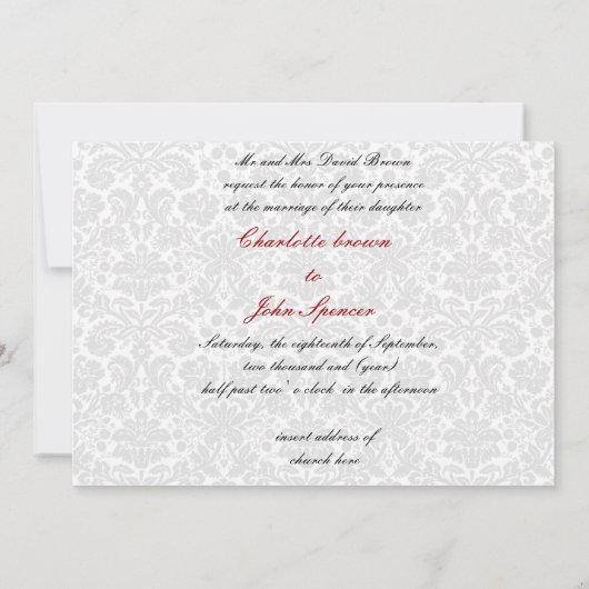 uitnodiging voor een bruiloft (Achterkant)