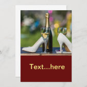 Uitnodiging voor een bruiloft (Voorkant / Achterkant)