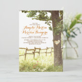 uitnodiging voor een bruiloft in een rustige thuis (Staand voorkant)