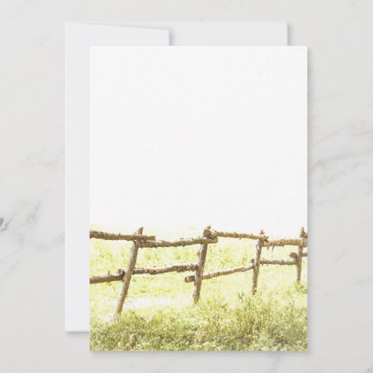 uitnodiging voor een bruiloft in een rustige thuis (Achterkant)