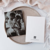 Uitnodiging voor een bruiloft met QR-code