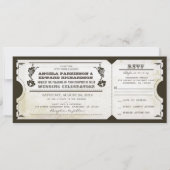 uitnodiging voor een bruiloft met RSVP-ontwerp (Voorkant)