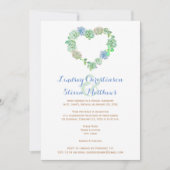 Uitnodiging voor een bruiloft | Succulenten en zan (Voorkant)