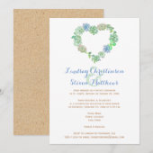 Uitnodiging voor een bruiloft | Succulenten en zan (Voorkant / Achterkant)