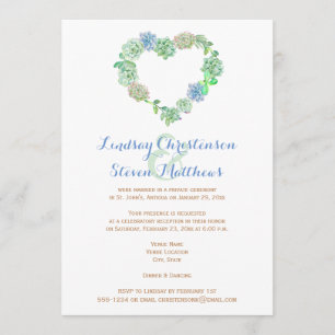 Uitnodiging voor een bruiloft   Succulenten en zan