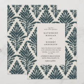  uitnodiging voor een bruiloft voor Bohemen (Voorkant / Achterkant)