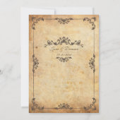  uitnodiging voor een bruin huwelijk (Achterkant)