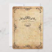  uitnodiging voor een bruin huwelijk (Achterkant)