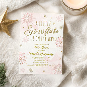 Uitnodiging voor een budget baby shower met een sn