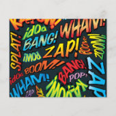 Uitnodiging voor een budget-huwelijk met stripboek (Achterkant)