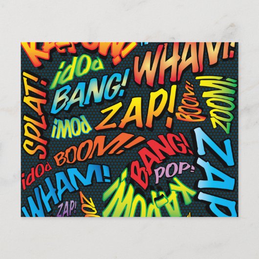 Uitnodiging voor een budget-huwelijk met stripboek (Achterkant)