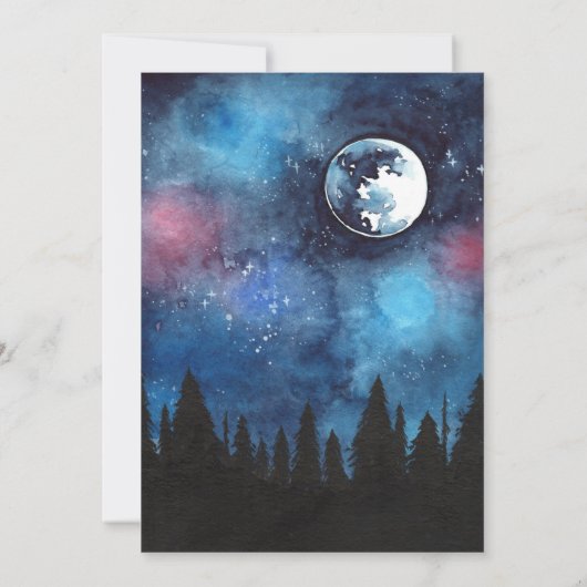 Uitnodiging voor een Camping Thema Party (Achterkant)