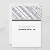 Uitnodiging voor een Chicago Monogram Weddenschap (Achterkant)