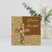 Uitnodiging voor een Christelijke kruispartij (Staand voorkant)