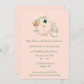 Uitnodiging voor een Christelijke Trouw Bruisfeest (Voorkant / Achterkant)