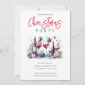 Uitnodiging voor een cocktail kerstfeest (Voorkant)