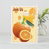 Uitnodiging voor een cocktailparty (Staand voorkant)