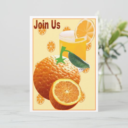 Uitnodiging voor een cocktailparty (Staand voorkant)