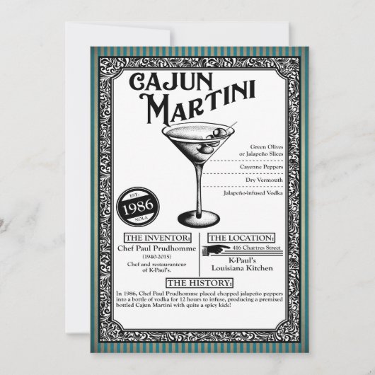 Uitnodiging voor een cocktailparty - Lees beschrij (Voorkant)