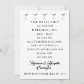 Uitnodiging voor een cocktailparty - Lees beschrij (Achterkant)