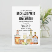Uitnodiging voor een Cocktaily bachelorfeest (Staand voorkant)