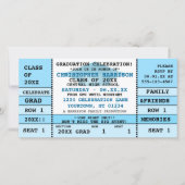 Uitnodiging voor een concertkaartje voor afstudere (Voorkant)