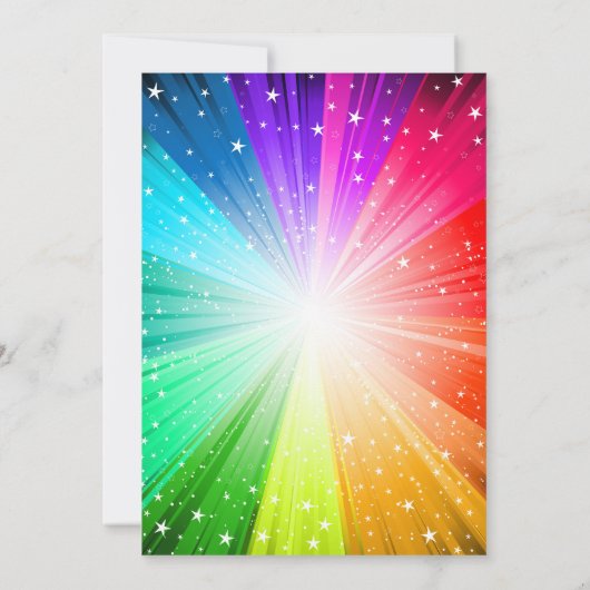 Uitnodiging voor een dansfeest, verjaardag van een (Achterkant)