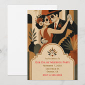 Uitnodiging voor een Dia de Muertos-feest (Voorkant / Achterkant)