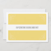  uitnodiging voor een diner bij het bord (Achterkant)