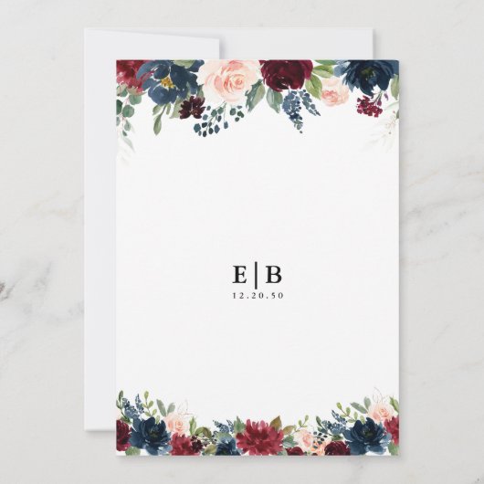 Uitnodiging voor een diner in de Bourgogne en de m (Achterkant)