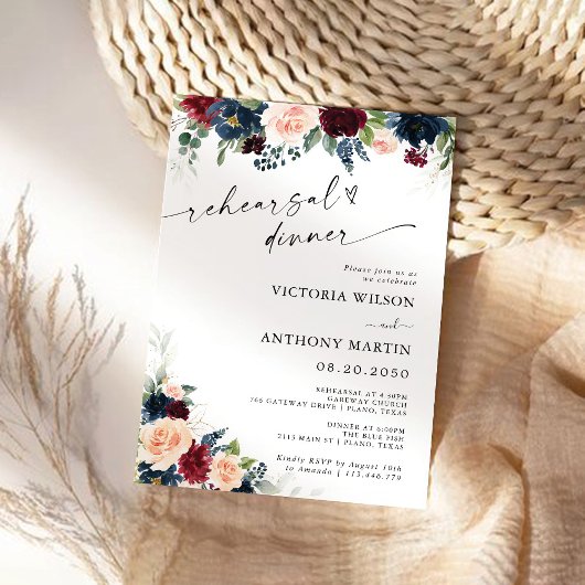 Uitnodiging voor een diner in de Bourgogne en de m