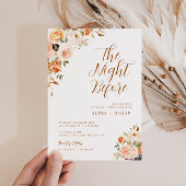 uitnodiging voor een diner met gouden en blozen pl