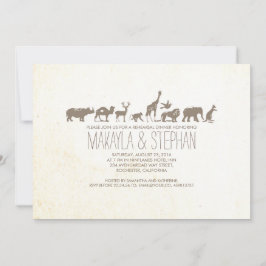 Uitnodiging voor een diner tijdens de Zoo Safari-r