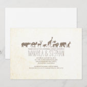 Uitnodiging voor een diner tijdens de Zoo Safari-r (Voorkant / Achterkant)