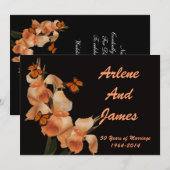 uitnodiging voor een diner van 50e Jubileum op zwa (Voorkant / Achterkant)